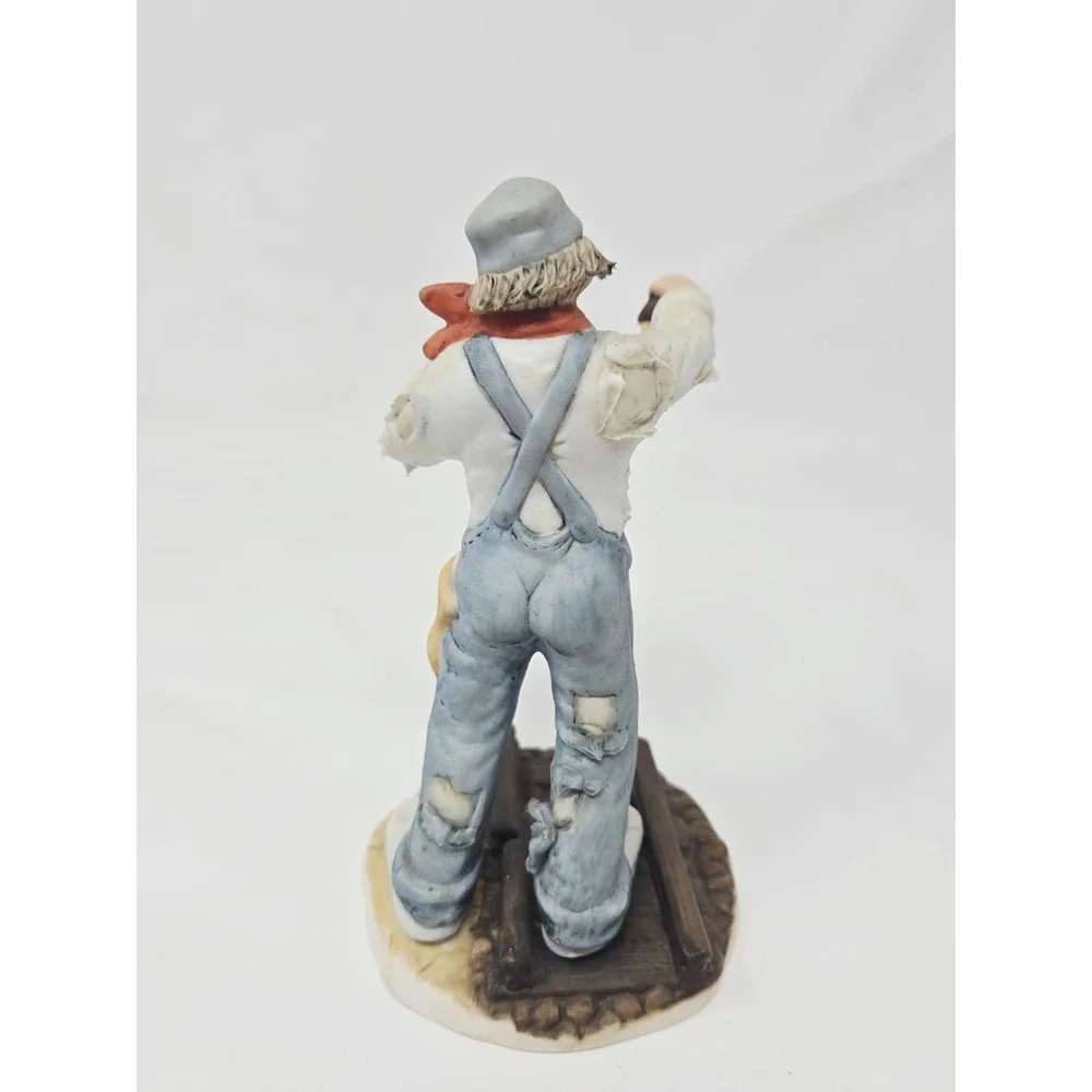 Emmett Kelly JR‎ Porcelain Clown Lumber Jack Lantern Railroad Figurine